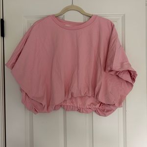 Grey lab muted pink t-shirt/ size medium
